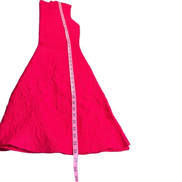 Eliza J Womens Medium Pink Floral Dress Knee Length Tank Wedding Sleeveless - Picture 5 of 7